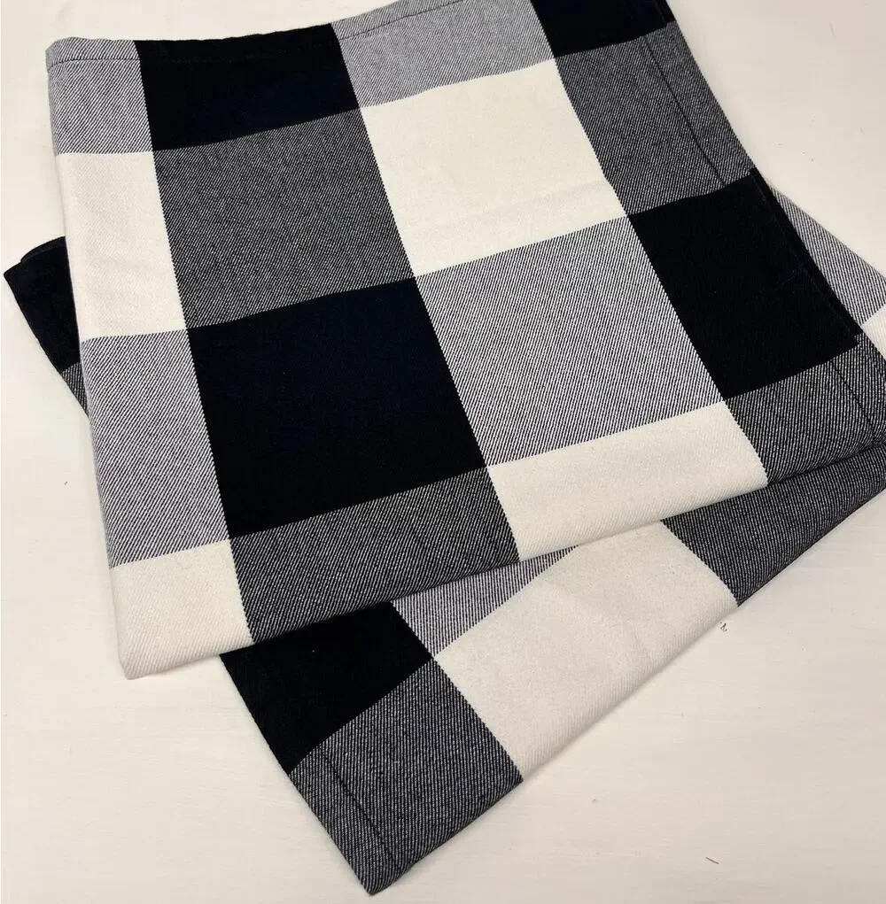 Pottery Barn Buffalo Check Plaid Pillow Cover 24x24 Set of 2